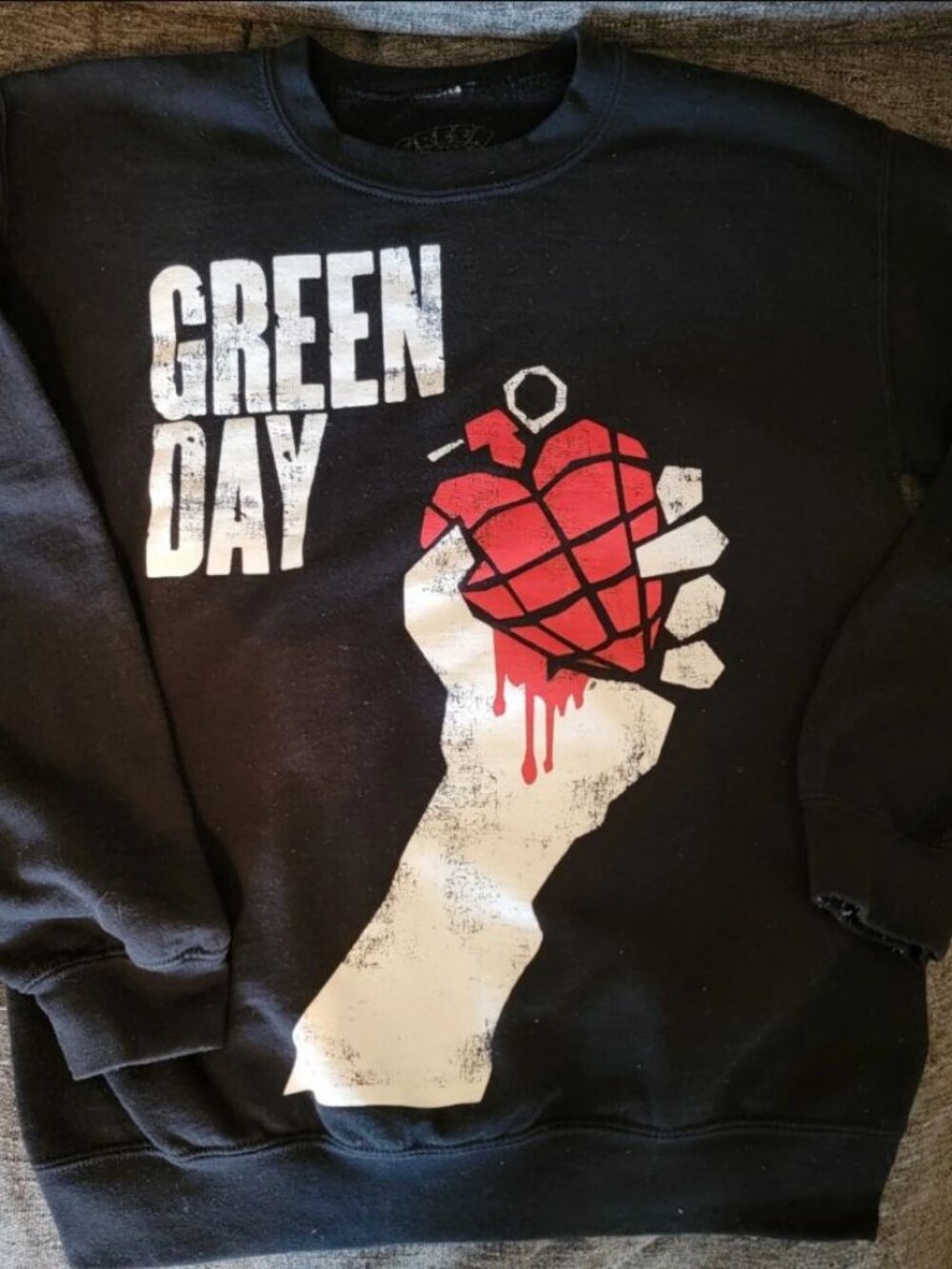 Green Day American Idiot Graphic Sweatshirt S